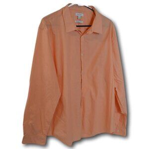 Calvin Klein Infinite Cool Orange Dress Shirt XXL NWOT Non-Iron